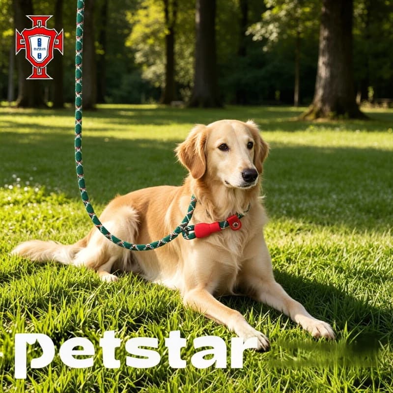 Guinzaglio per Cani in Nylon FPF Portogallo, Guinzaglio a Catena Regolabile per Addestramento e Passeggio di Cani e Gatti, Accessori per Cuccioli