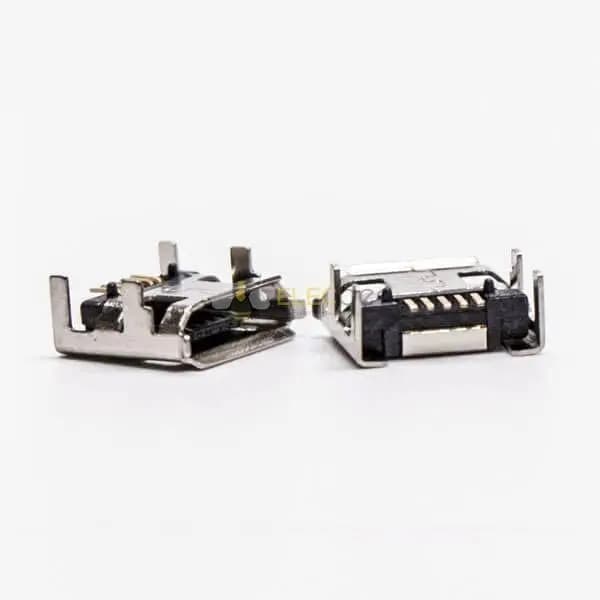 20Pcs USB Micro B Female SMT Straight DIP 7.15 5 Pin for Phone