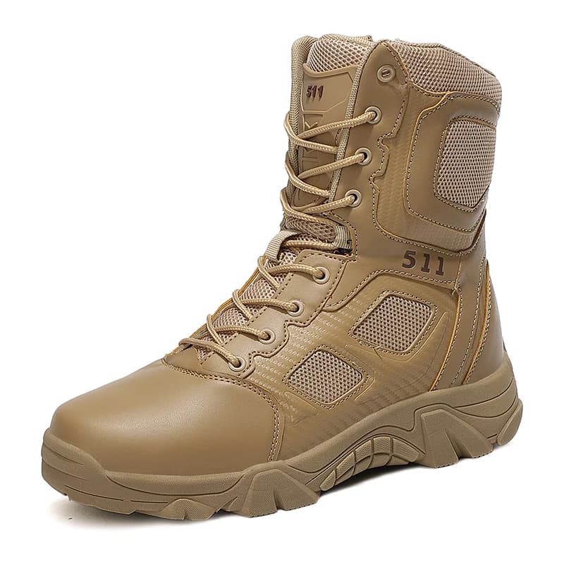 Stivali da esterno da uomo Botas maschili da uomo Stivali per il tempo libero all'aperto Sneaker da trekking Stivaletti da moto Sneaker da passeggio Botas nera