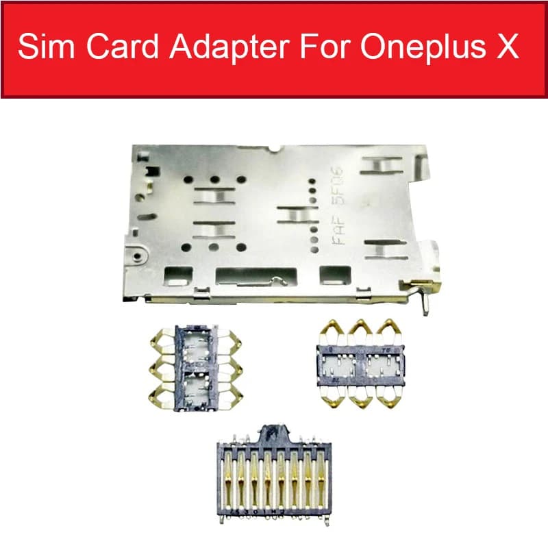 & Supporto per vassoio scheda SIM per Oneplus X E1001 Lettore di schede SIM Presa Adattatore per scheda di memoria Riparazione Sostituzione Patrs