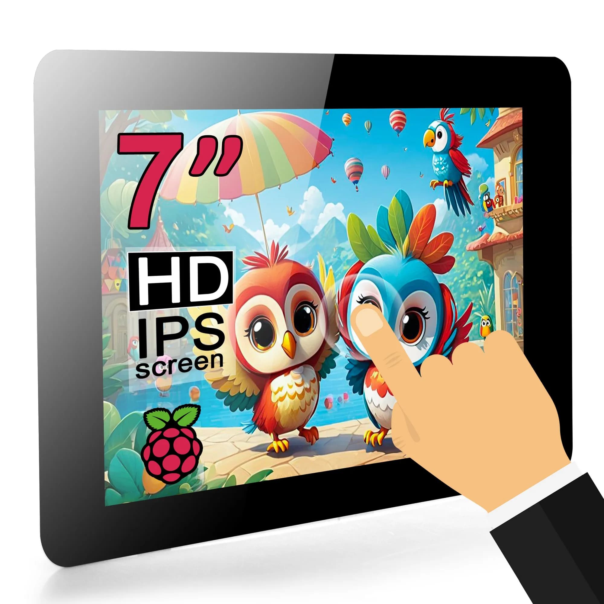 OSOYOO Touchscreen DSI 7" V4.0 800*480 for Raspberry Pi, durable design, easy installation for RPi 5, 4, and 3B+