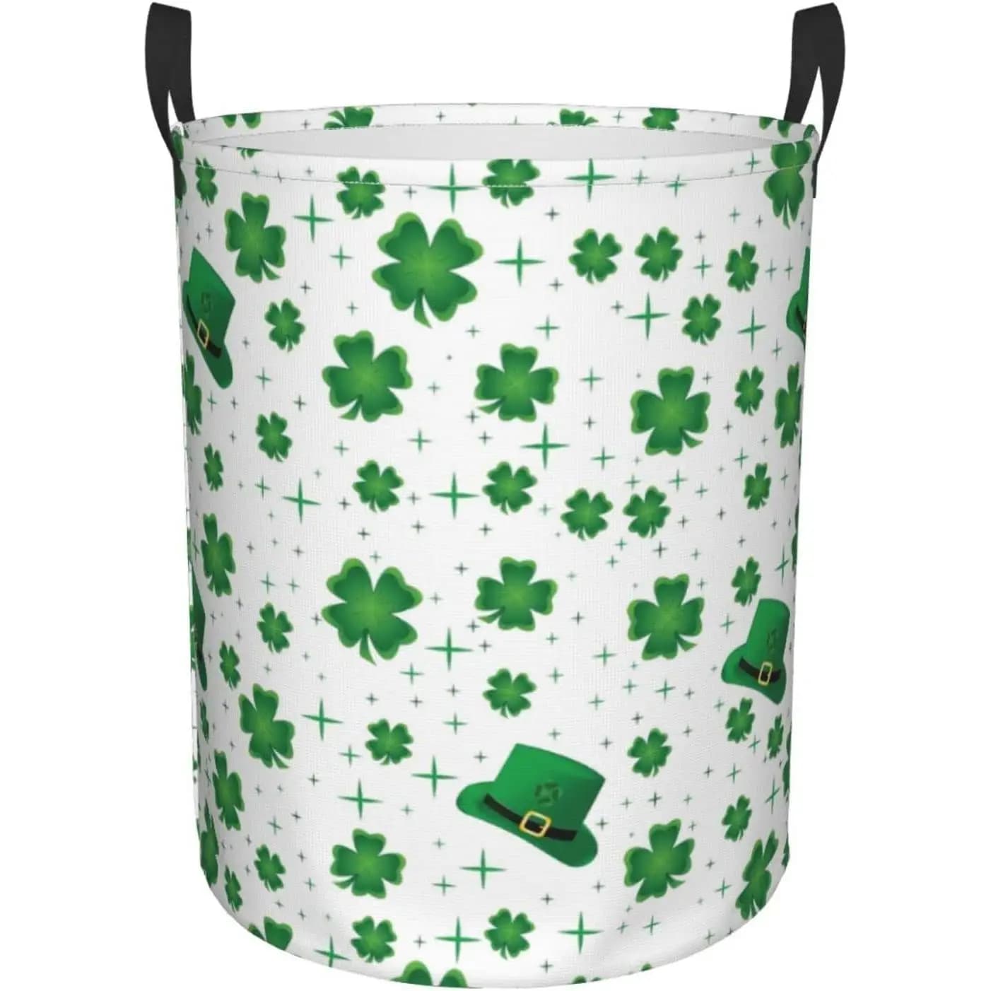 St. Patrick's Wallet Basket with Manici, Richiudible Duvet Basket, Easy to Carry Bag