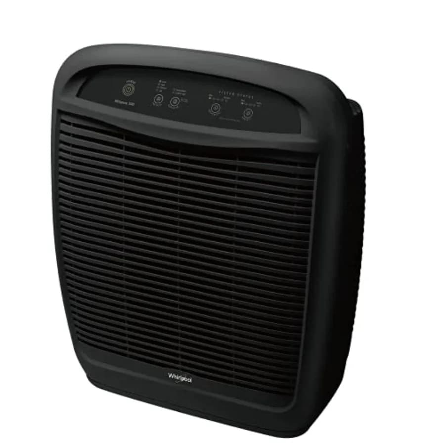 Purificatore d'Aria WP500B WP500 Whispure, Grande, Nero, Filtrazione ad Alta Efficienza, Funzionamento Silenzioso per Grandi Ambienti, Design Moderno