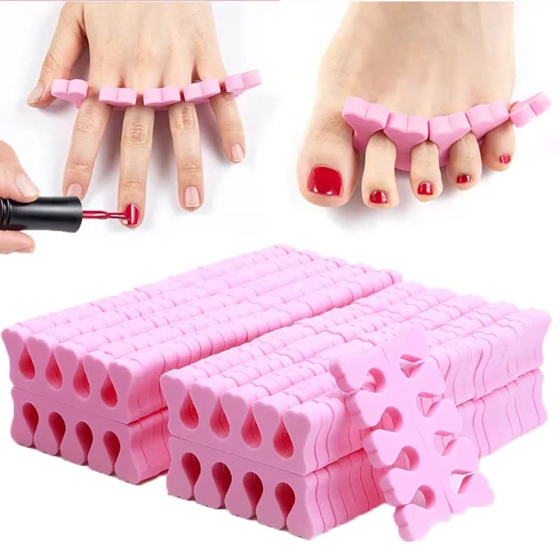 20PCS Sponge Soft Toe Separator Artistic Nail Toe Spreader Die Separator Spacer Manicure Pedicure Tool for Polish Sa
