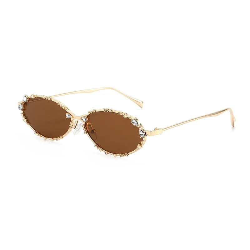 Nuovi occhiali da sole europei e americani in metallo, stile Spice Girl, dal design avanzato e personalizzato, perfetti per lo street style e con protezione UV.