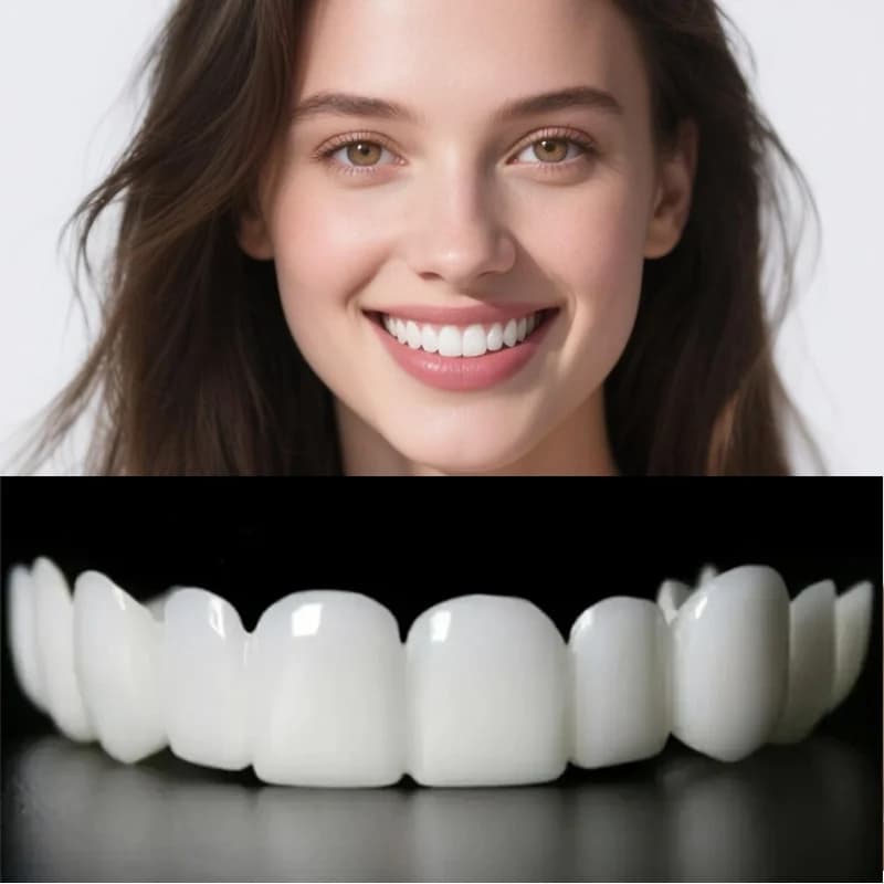 Ultime Faccette Dentali Riutilizzabili Comfort Fit, Protesi Temporanee, Apparecchi Ortodontici Portatili, Copertura Istantanea per Sbiancamento Denti ck848