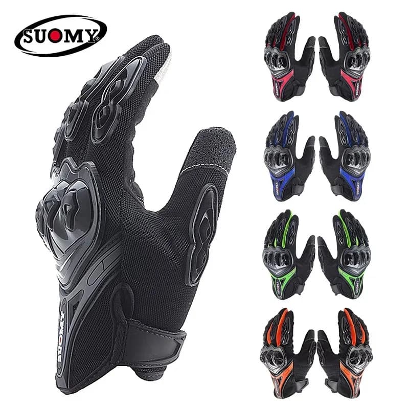 Guanti da moto da uomo Touch antiscivolo traspiranti protettivi per attrezzatura da equitazione Parti per ciclismo e accessori sportivi da moto
