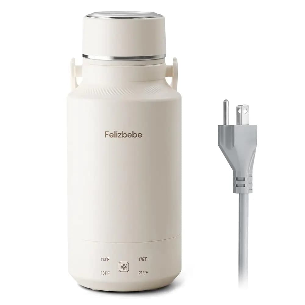 1000mL Portable Electric Kettle, Stainless Steel 304 with 4 Temperature Settings, Maintenance Function Heat and Protection Against Dry Cleaning