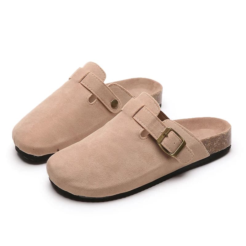 Slippers for Men Fashion Retro Cork Clogs Men Mules Shoe with Arch Support Unisex Classic Beach Shoes Men's Suede Sandals