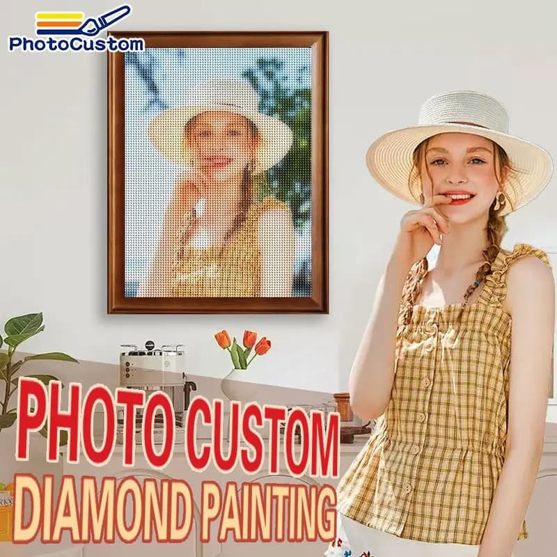 PhotoCustom Diamond Painting Home Wall Decor Crafts Diy Kits For Beginners Custom Family Portrait Classic Handmade Diamond Paint