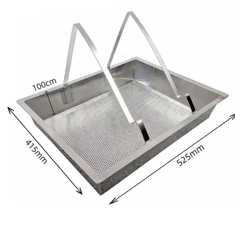 Nuova piastra da taglio per miele in acciaio inossidabile, schermo filtrante, specchio, scaffale, fondotinta, scanalatura, filtro per baza, piastra per perdite di miele