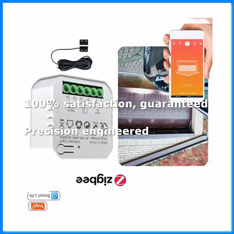 Controller per Apriporta Garage Tuya Smart ZigBee con Sensore e Controllo Tramite App, Compatibile con Spina EU per Casa - A68X