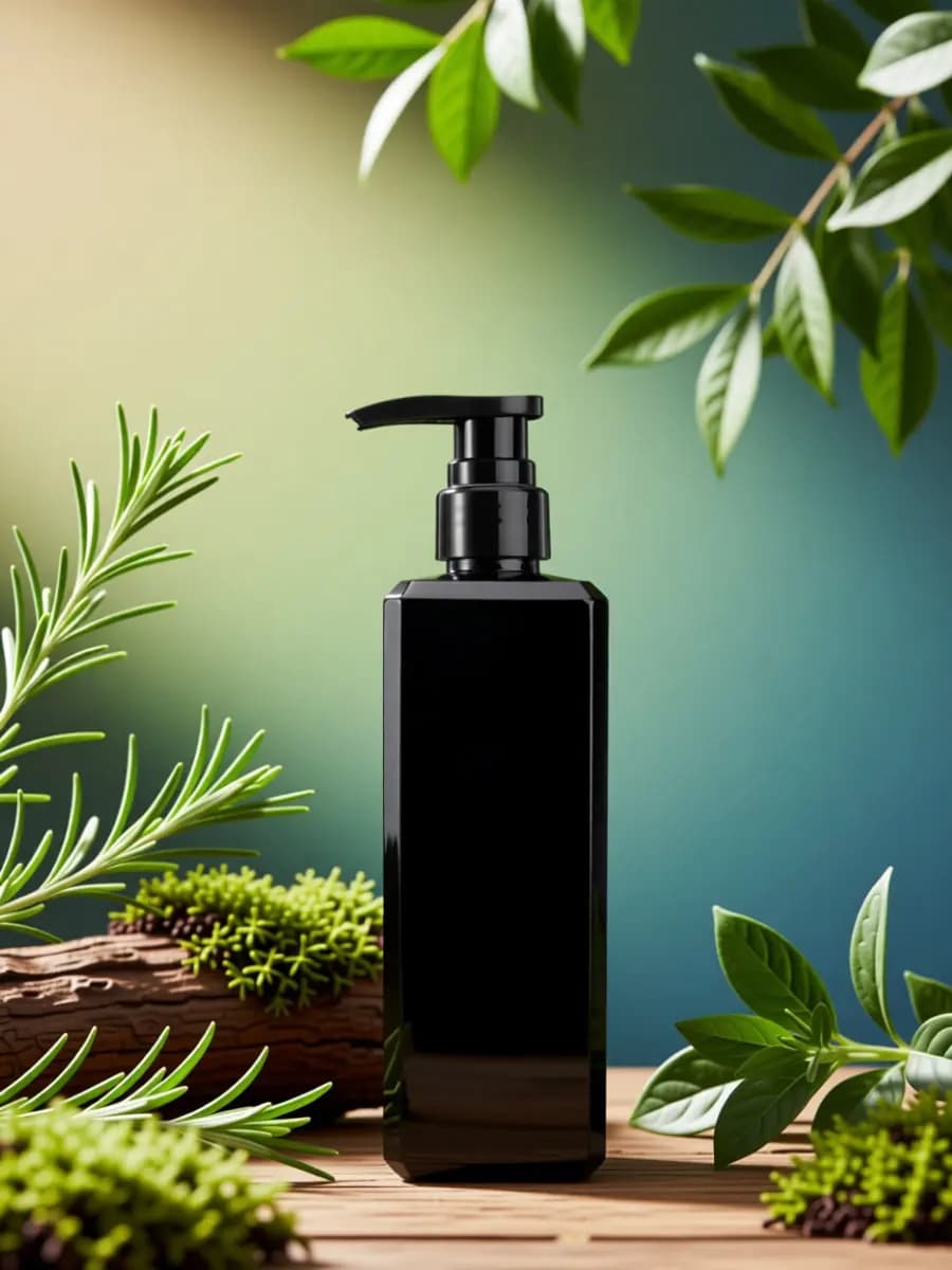 1Pcs Black 500Ml Refillable Press Pump Bottle for Shower Gel Lotion Liquid Soap Body Wash Dispenser Home Sink Decoration Empty