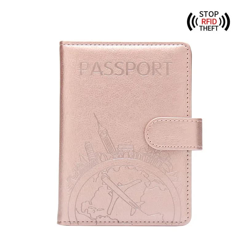 Antimagnetico e antifurto Global Travel Passport Cover portafoglio borsa uomo donna ID porta indirizzo accessori da viaggio portatili