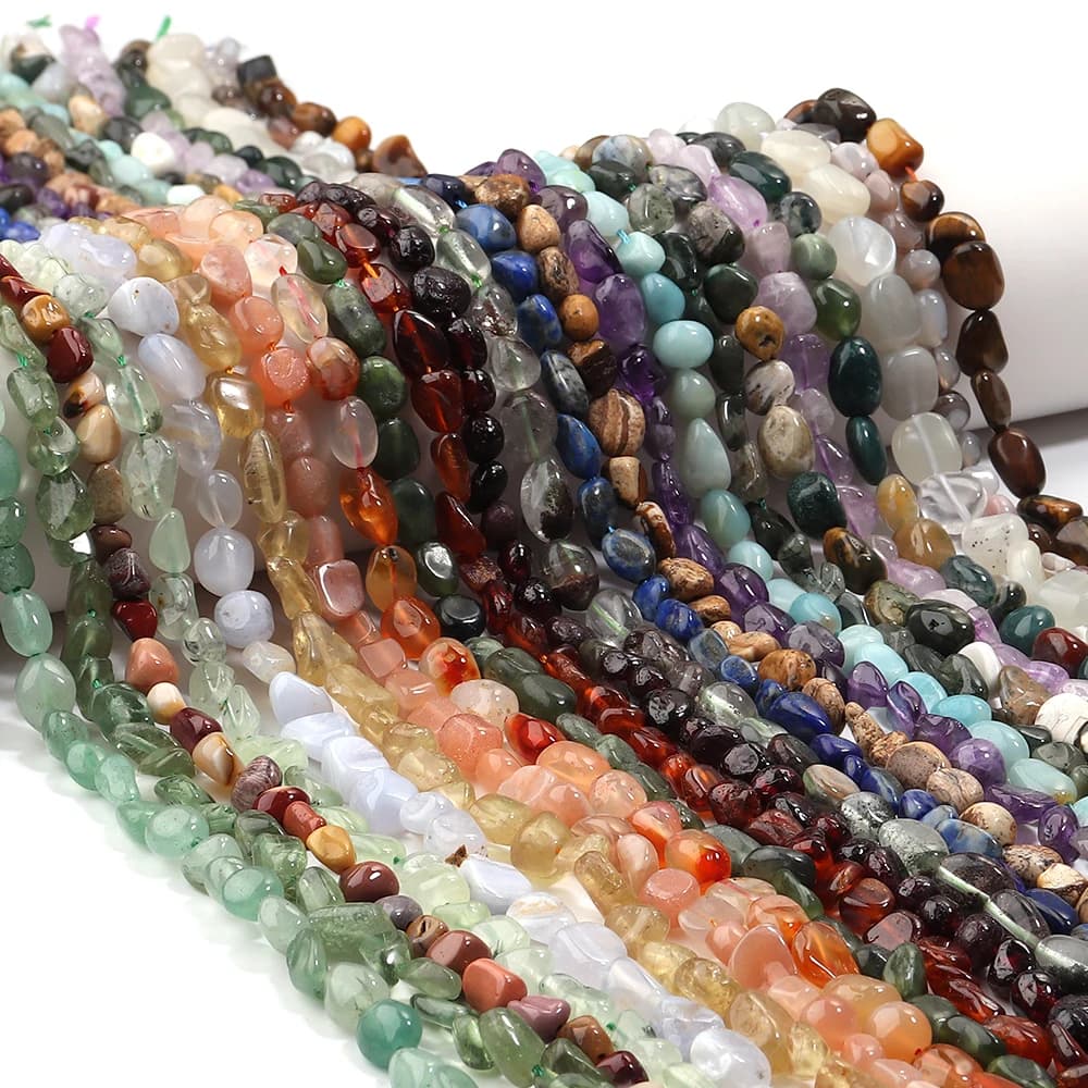 5-10mm Perline di Pietra Naturale Irregolare Agate Opale Giada Branelli Allentati Del Distanziatore Per Fare Gioielli Braccialetti FAI DA TE Collana Accessori