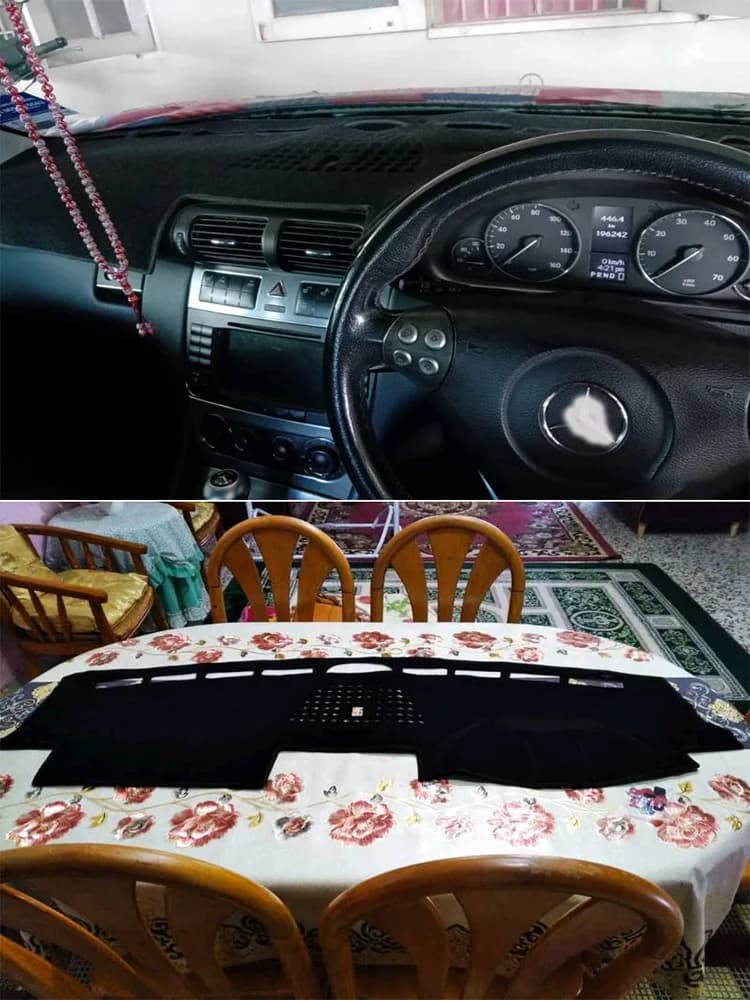 Per 2000-2007 Benz Classe C C320 C240 C230 C270 W203 Dash Zerbino Cruscotto Copertura Cruscotto Isolamento Protezione Solare Pad Protettivo
