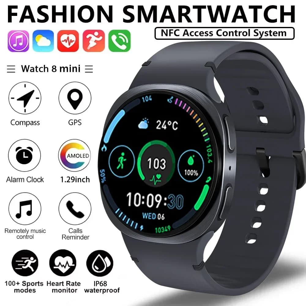 2026 New Smart Wrist Watch HD Waterproof Weather Forecast in real time Men's Sport Watches AMOLEDFor Android IOS Holiday Gifts