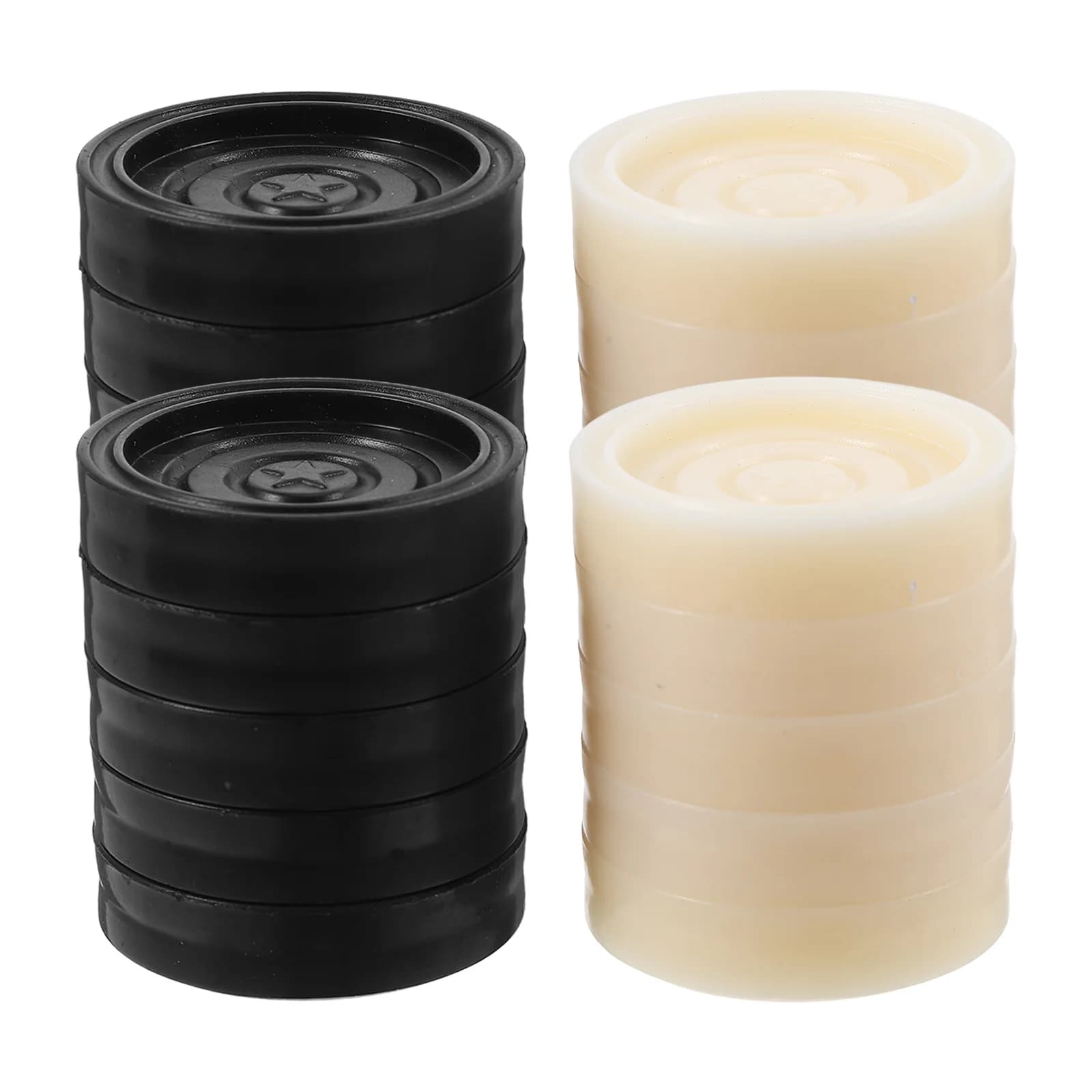 24 pezzi di backgammon set di ricambio per letti a dama rotondi in plastica, accessori da viaggio leggeri e durevoli