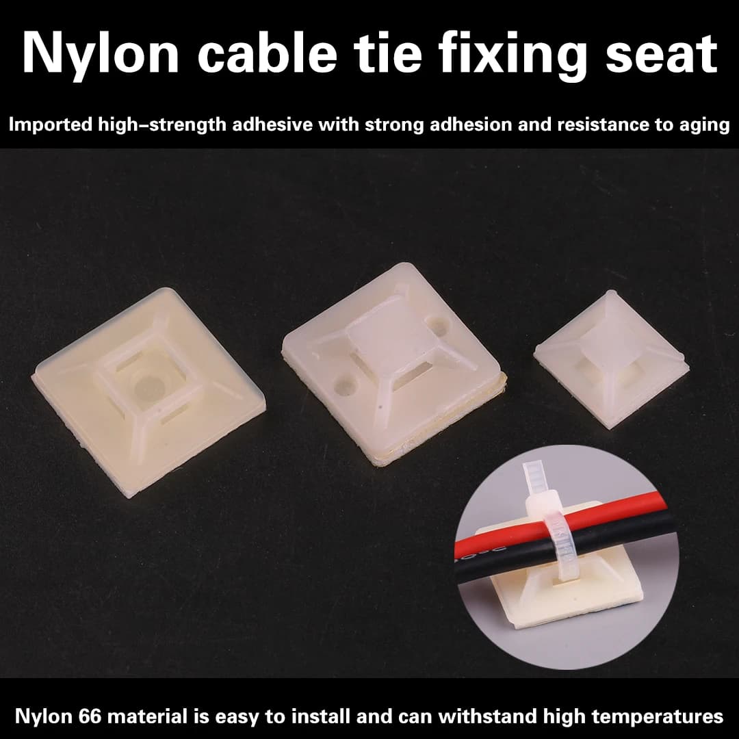 10 pzModello drone fascetta in nylon autoadesiva fissaggio sedile ventosa cablaggio piastra di posizionamento fissaggio ala fissaggio filo aereo