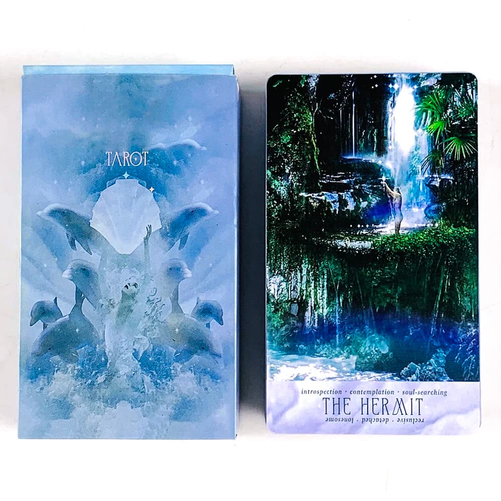 Tarot Cards 78 Exquisite Deck Oracle English Visions Divination Borad Playing Games, Leisure Entertainment Card Game For Family