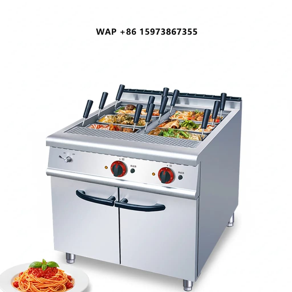 Commercial Catering Equipment Pasta Cooking Machine With 6 Baskets Hot Sale Gas Electric Pasta Noodle Boiler Cooker on Sale