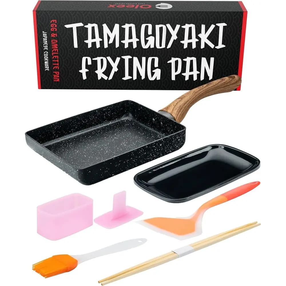 Japanese omelet pan with Kitchen Tools - Multifunctional Anti-Agent Panel, 5x7 Inches