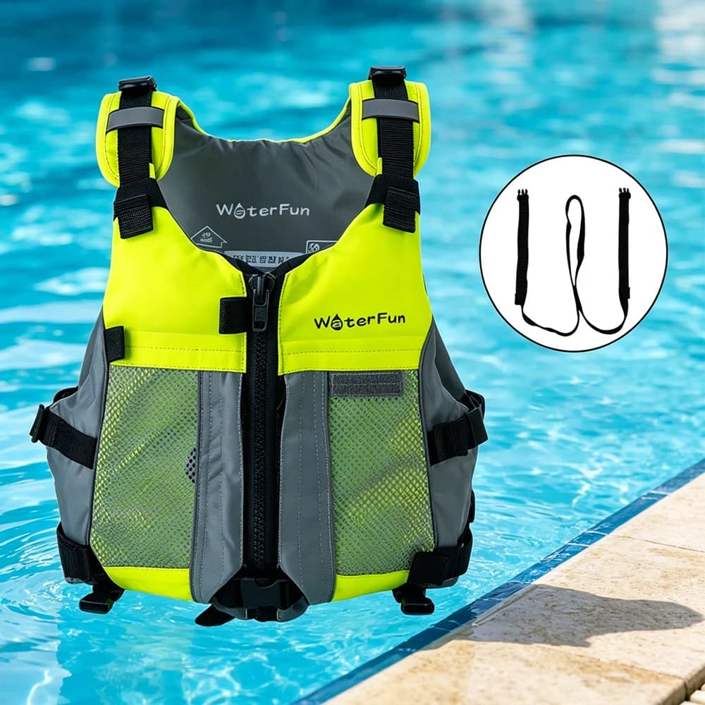 Adult Portable Life Jacket High Buoyancy Marine Rescue Vest for Men Women Outside Protable Drifting Swimming Protection Vest