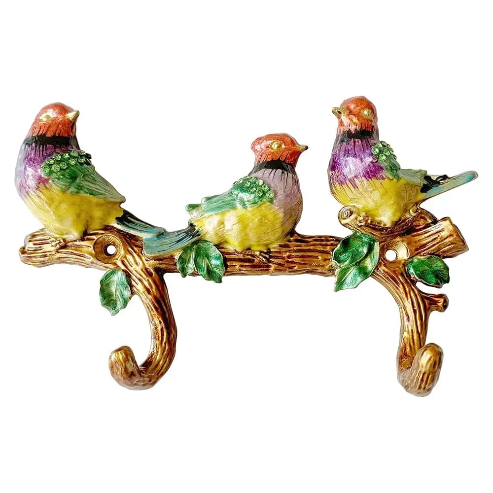 Gancio da Parete Decorativo a Forma di Uccello per Appendere Vestiti, Cappotti, Asciugamani, Chiavi, Cappelli, 1 Pezzo, Gancio da Parete in Metallo Anticato