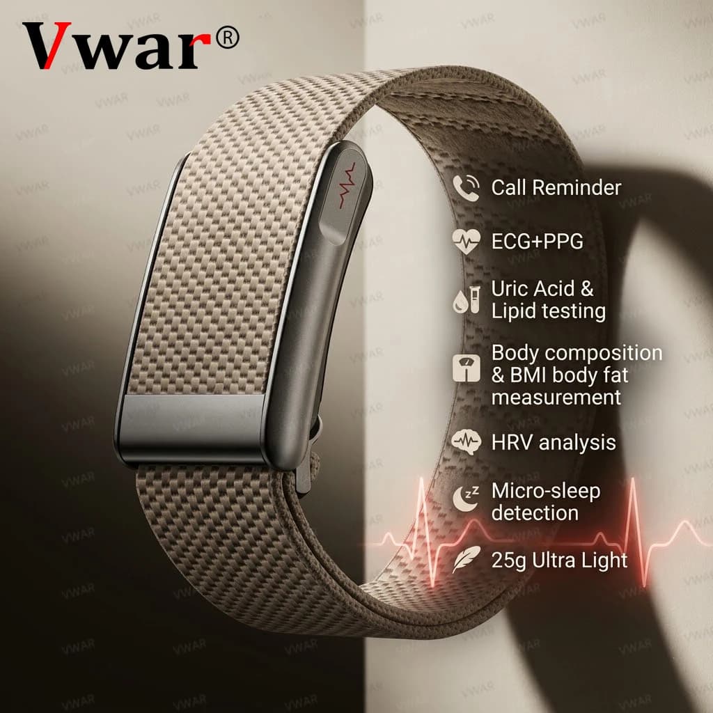 Nuovo Braccialetto Smart per Infermieri 2026 con SpO2, Lipidi nel Sangue, Acido Urico, ECG+PPG, Impermeabile, Misurazione Temperatura Corporea, Tracker Fitness Sportivo