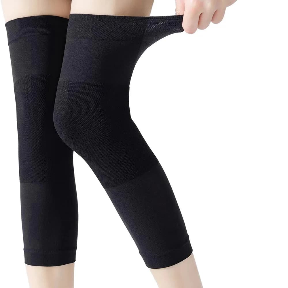 1 Pair Comfortable Thin Knee Sleeves Ultra-thin Breathable Knee Pads Wear-resistant Lightweight Leg Compression Sleeves Summer