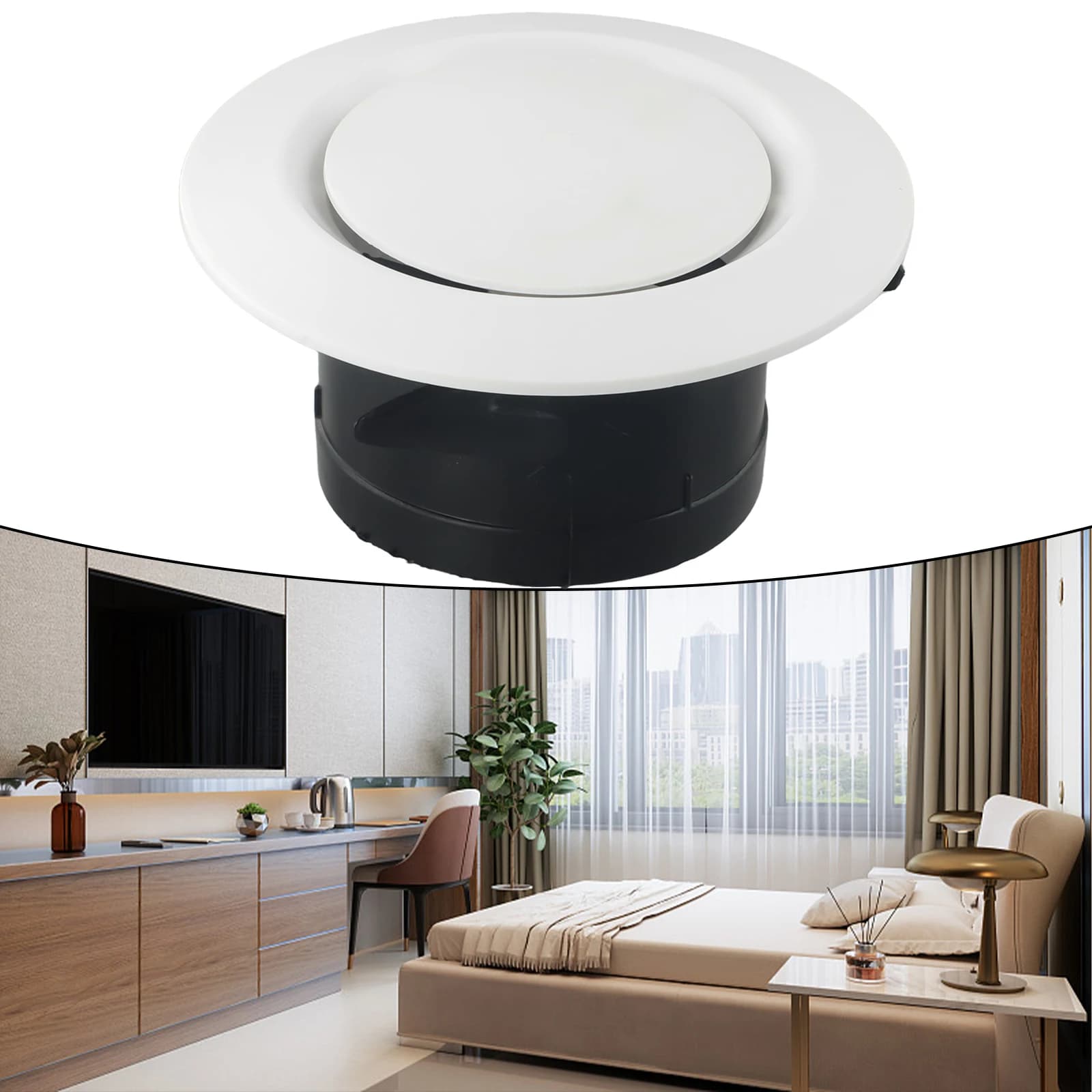 75/100/125/150/200mm cappa di scarico Tuyere soffitto alimentazione aria montabile presa d'aria calda griglia copertura diffusore miglioramento forniture