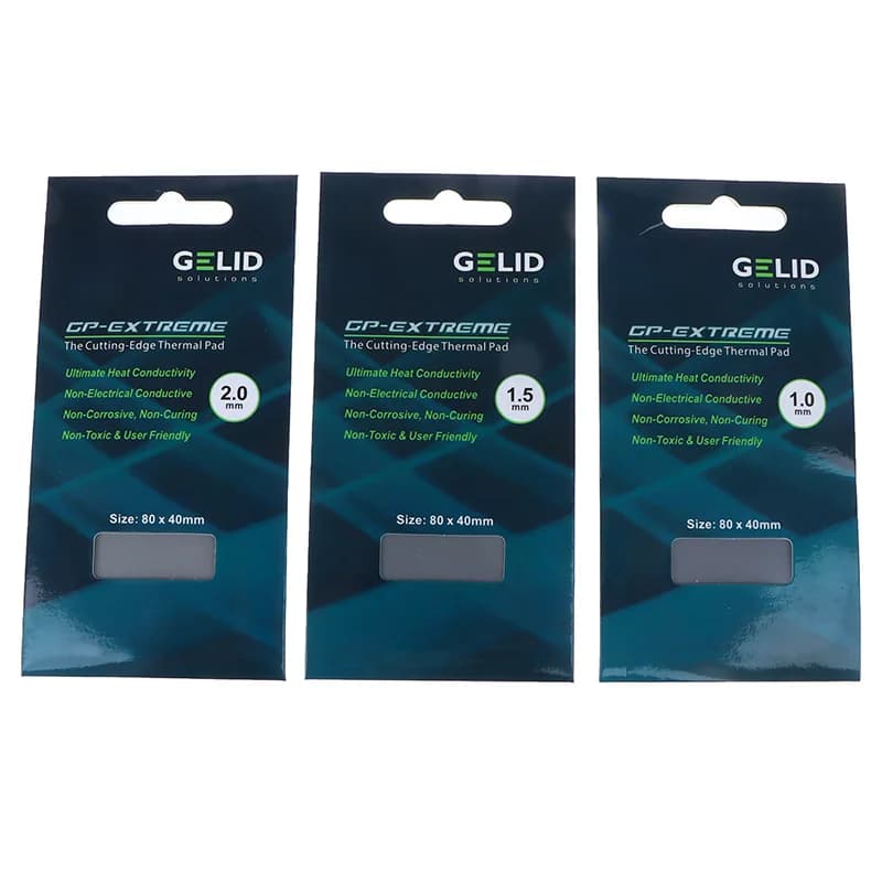 Upsiren GELID 15W/MK 1/1.5/2mm GPU CPU Heatsink Cooling Conductive Silicone Pad High Quality Original Authentic Thermal Pad