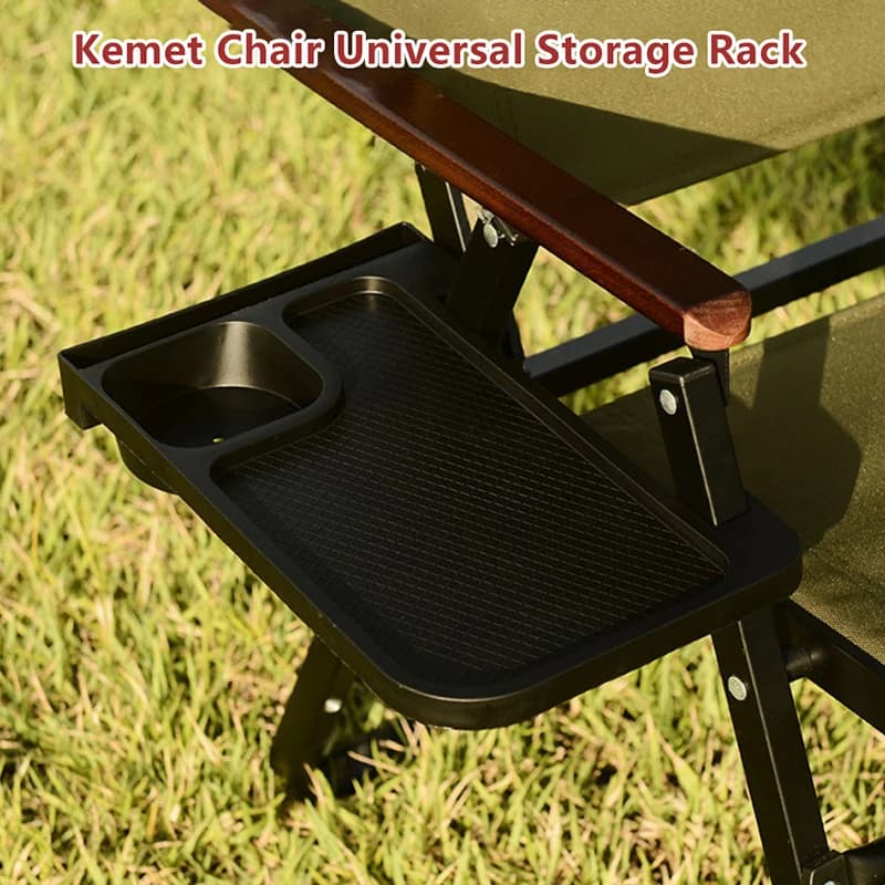1PC outdoor camping chair tray side storage tray for chair reclining camping accessories tool universal folding cup holder