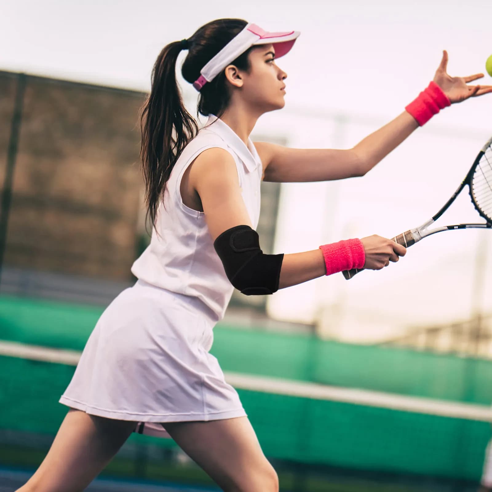 Sports Brace Adjustable Breathable Wrap Brace Support Guard for Tennis Volleyball Basketball Injury Relief