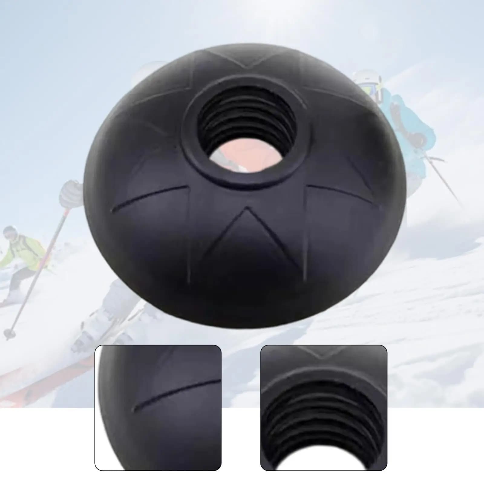 Hiking Walking Sticks Replacement Tip Protector Round Ski Accessory ABS Material for Ski Parts Maintenance
