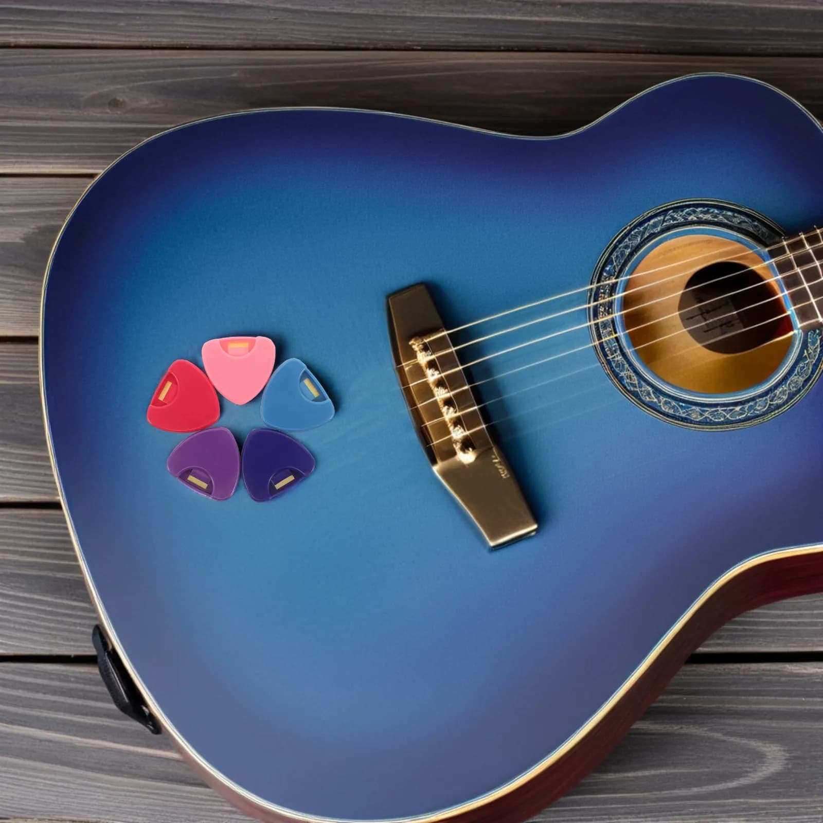 Scatola Organizzatrice per 25 Plettri da Chitarra, Porta Plettri Triangolare Portatile Mini per Banjo, Basso, Ukulele, Accessori per Conservazione Plettri