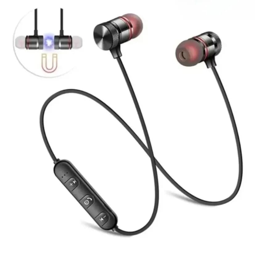 Neckband Bluetooth Earphones In Ear Magnetic 4.2 Dual Ear Stereo Sound Sports Earbuds for Running Gym Workout Daily Use