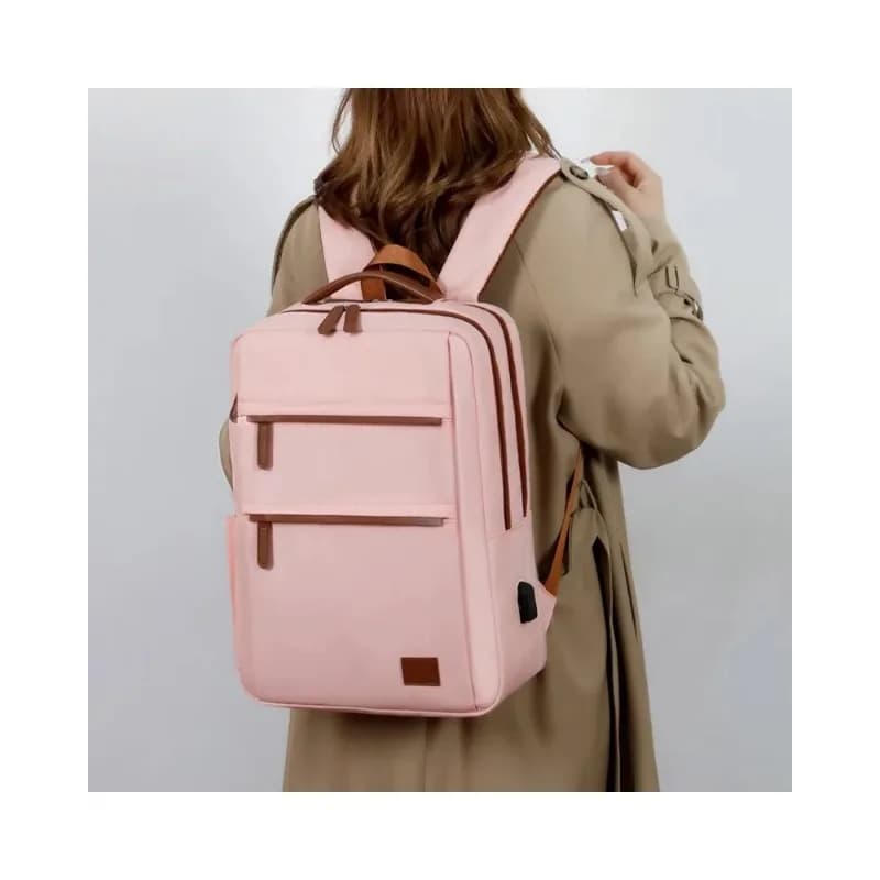 Zaino Multifunzionale Versatile per Affari, Capiente e Semplice, Borsa per Laptop in Tinta Unita per Studenti Universitari
