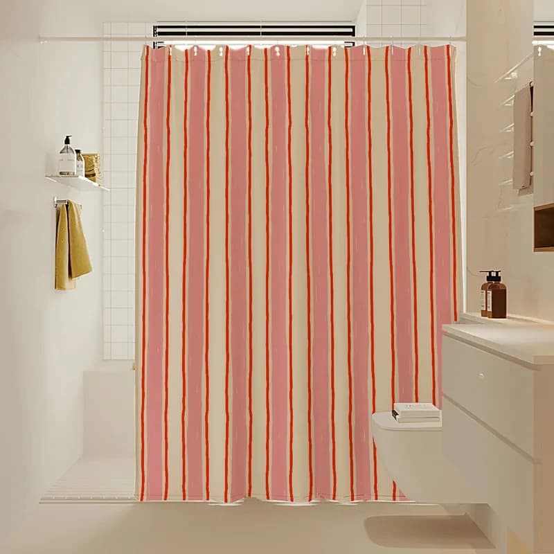 Tenda da doccia VIKAMA, impermeabile, antimuffa, per separare l'asciutto dal bagnato, decorazione per il bagno