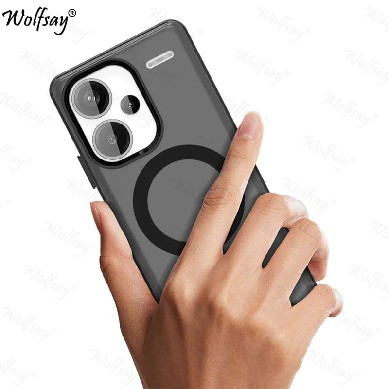 Case For Redmi Note 13 Pro Plus Case Redmi Note13 Pro+ Magnetic Adsorption Wireless Charge Cover For Redmi Note 13 Pro Plus Case