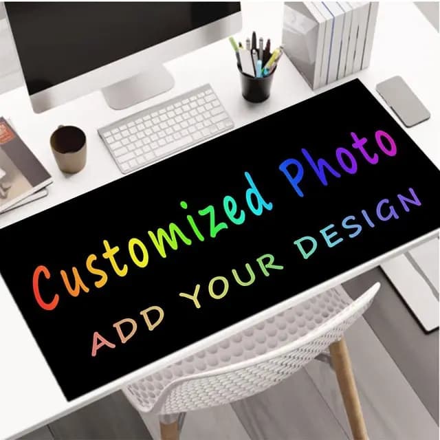 Custom Mouse Pad With Unique Artwork Printing Anti Slip Rubber Extended Desk Mat Personalized For Gaming Office Laptop