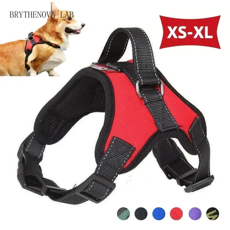 Saddle Dog Harness Reflective Adjustable Pet Harness no Pull Training Walking Small Medium Large Big Dogs Chest Strap Product