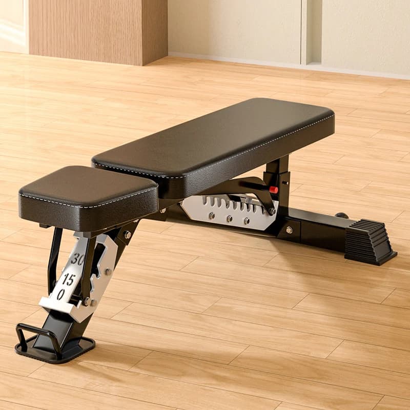 Bench Press and 13 Adjustable Positions Strength Training Bench for Garage and Home Gym Workouts, Weight Lifting,
