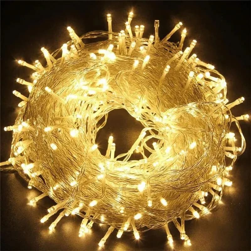 Luci di Natale a LED 5M 10M 20M 30M 50M 100M, Catena Luminosa a 8 Modalità per Matrimoni, Feste e Decorazioni Natalizie