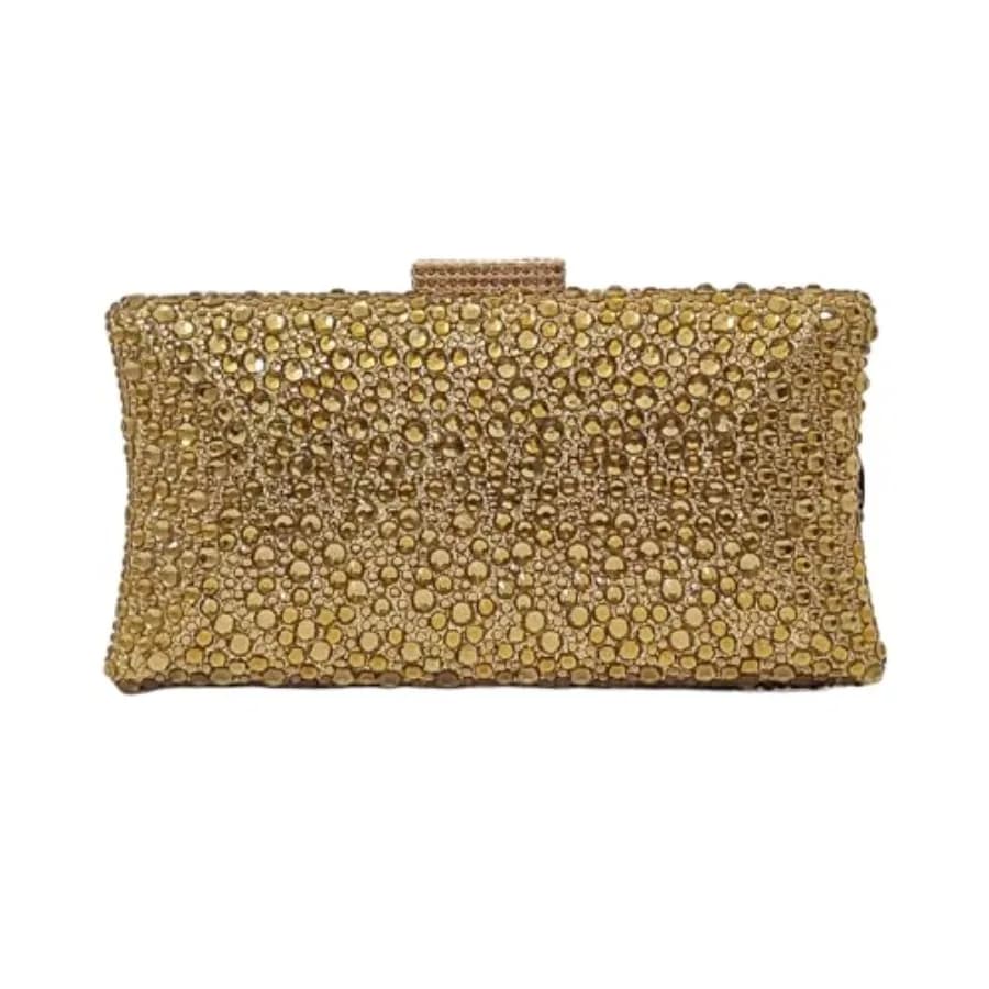 Borsa a mano elegante e scintillante con strass in cristallo HUANG ZHUANG per donna, pochette da festa, borsa da sposa, borsa da ballo, scintillante, elegante, C