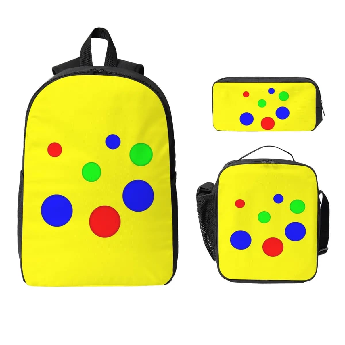 Borsa Spotty Bag Mr Tumble's Spotty, Zaino per ragazzi e ragazze, Borsa per libri, Borsa per la scuola, Borse a tracolla per laptop, 3 pezzi, Borsa termica per il pranzo, Astuccio