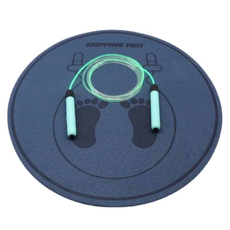 (Summer6) 1 piece jump rope pad Shock absorbing and sound insulation Mute cover for home Yoga Mat