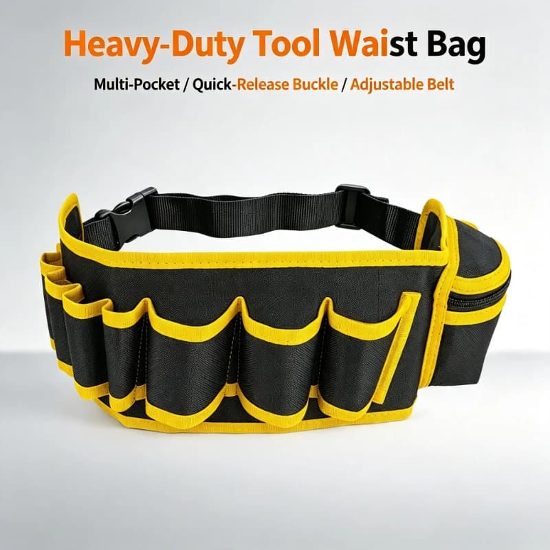 Multi-color Electricians Tool Belt Repair Pouch Pocket Tool Waist Bag Waterproof Carpenter Oxford Cloth Tool Bag