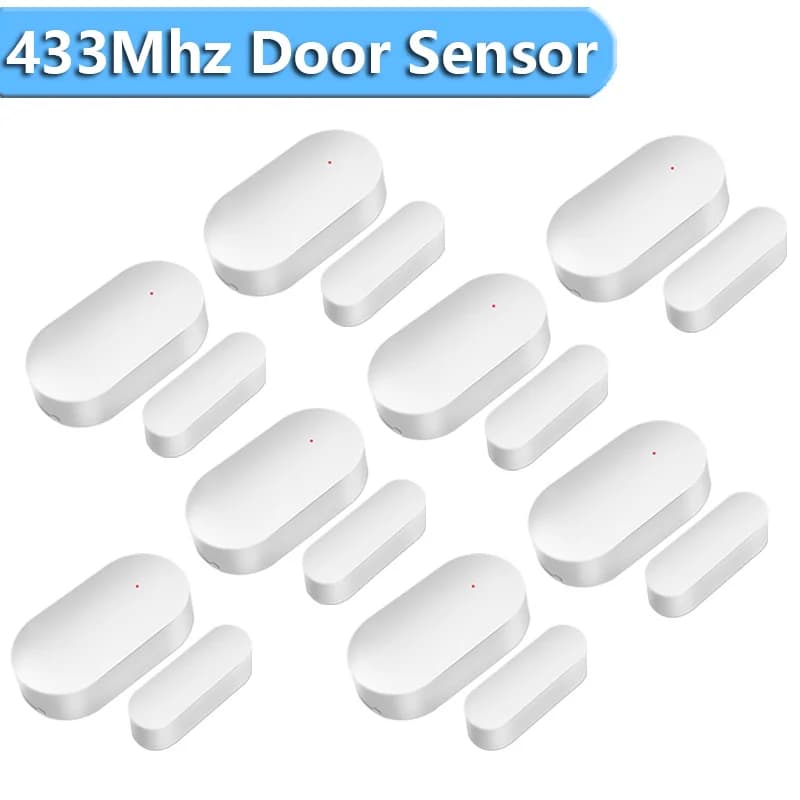Il mini sensore per porta wireless 433 MHz EV1527 Il rilevatore di finestre a cassetto aperto funziona con il nostro sistema di allarme di sicurezza domestica intelligente