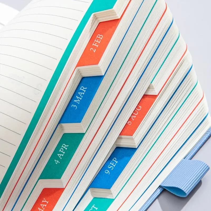 New 2027 Zodiac Pattern Embossed Planner Notebook With Elastic Strap Pen Loop For Daily Schedule Office Study